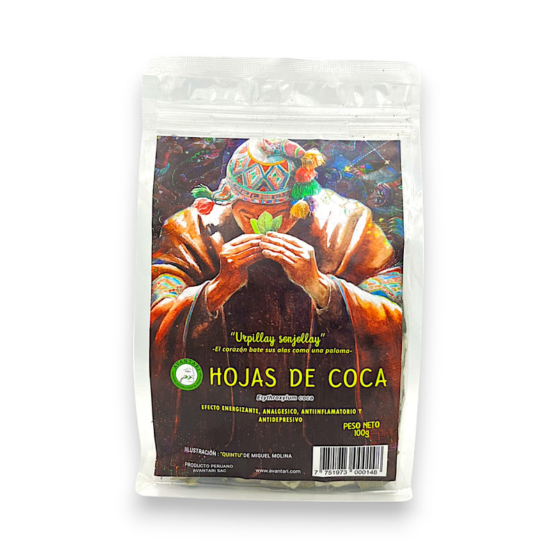 HOJA DE COCA ORGANICA 100 G - AVANTARI
