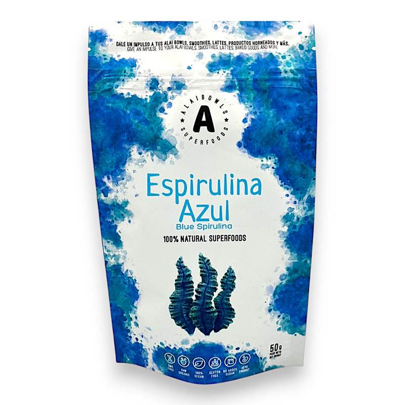 ESPIRULINA AZUL LIOFILIZADO 50G - ALAIBOWLS