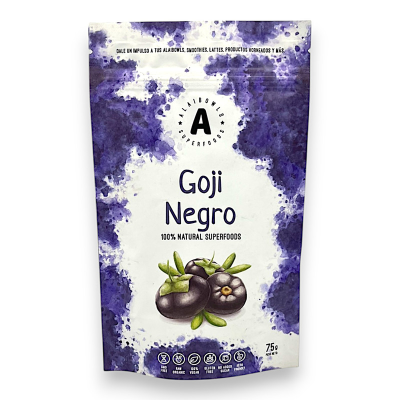 GOJI NEGRO LIOFILIZADO X 75G - ALAIBOWLS