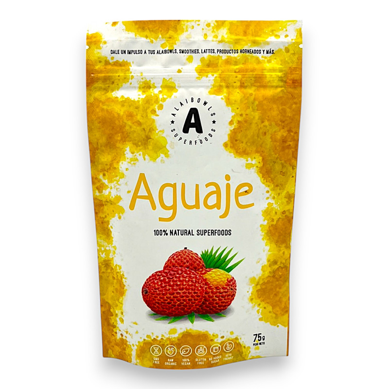 AGUAJE POLVO LIOFILIZADO X 75 G - ALAIBOWLS
