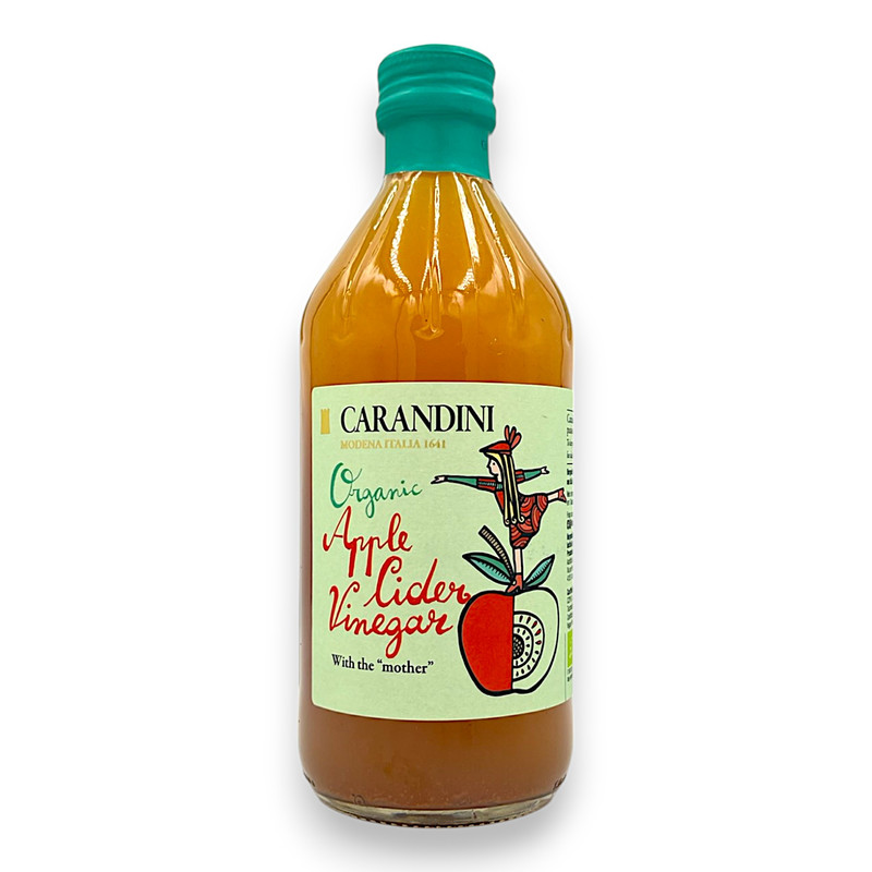 VINAGRE DE SIDRA DE MANZANA ORGANICO CON LA MADRE 500ML - CARANDINI