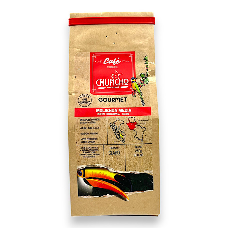 CAFE GOURMET TOSTADO Y MOLIDO 250G - CHUNCHO