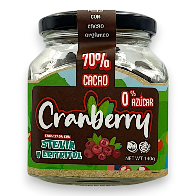 CRANBERRIES CON CHOCOLATE 70% 140G - CALYPSO
