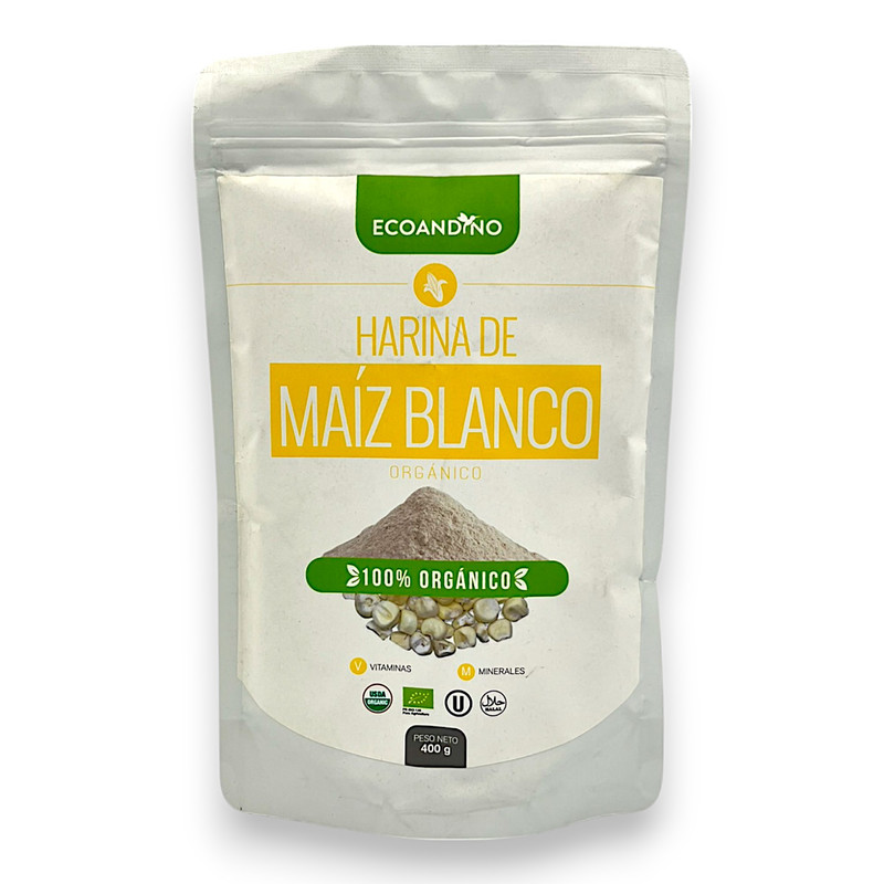 HARINA DE MAIZ BLANCO 400G - ECOANDINO