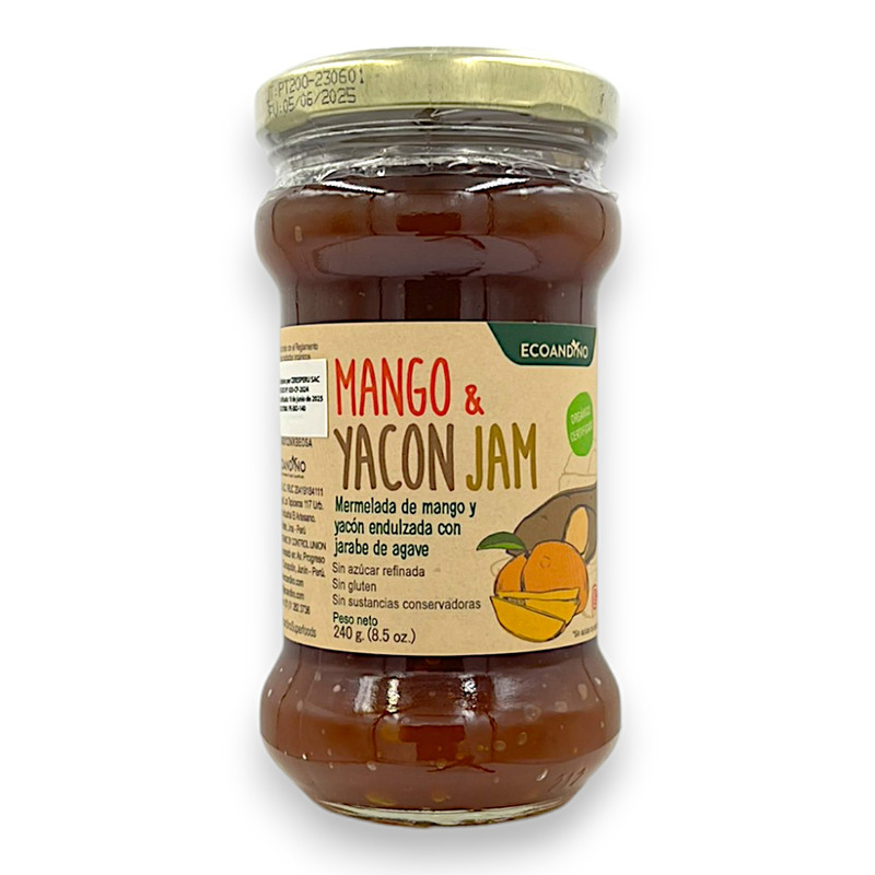 MERMELADA ORGANICA MANGO Y YACON 240G - ECOANDINO