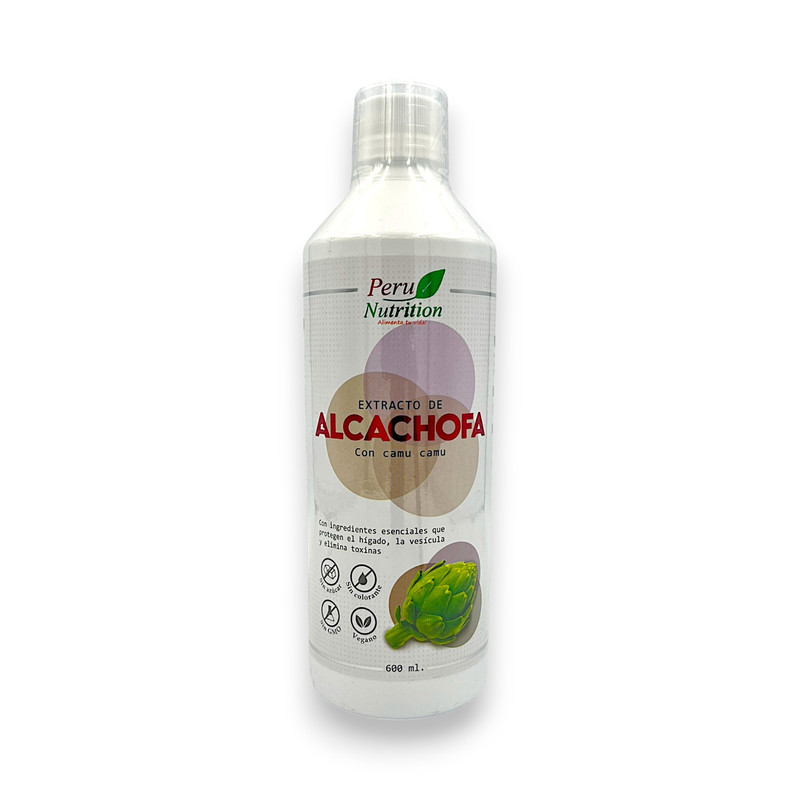 EXTRACTO DE ALCACHOFA CON CAMU CAMU 600ML - PERU NUTRITION