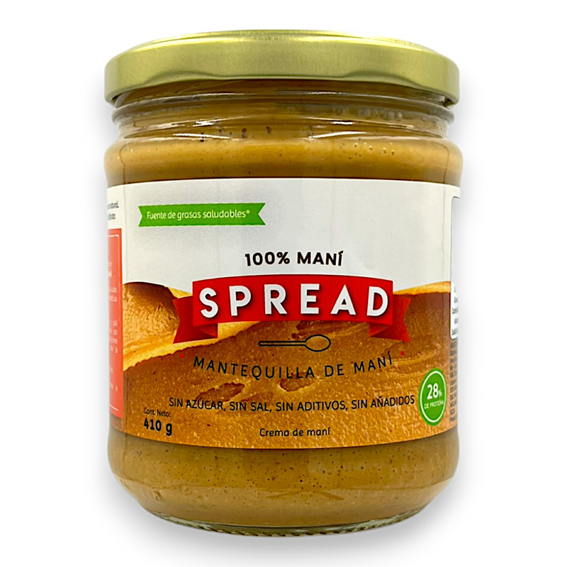 MANTEQUILLA DE MANI 100%  410G - SPREAD