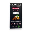 CHOCOLATE DARK 80% CON FLOR DE COCO 70G BARRA - CHOCO PLUS