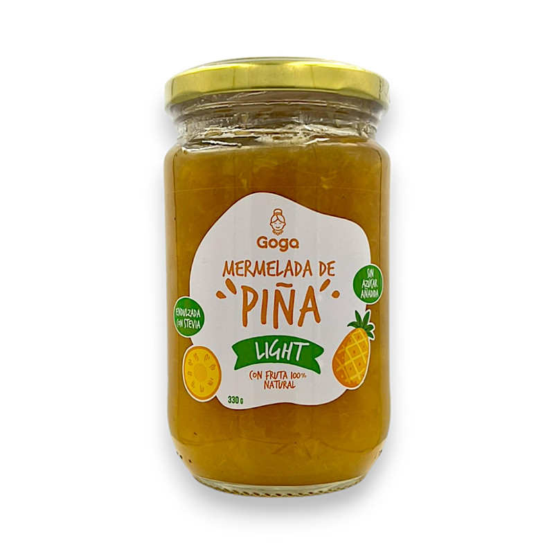 MERMELADA DE PIÑA CON STEVIA 300G - GOGA