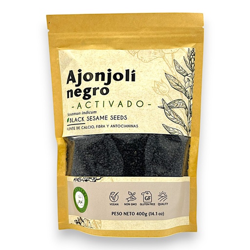 [568] AJONJOLI NEGRO ACTIVADO 400G - AVANTARI