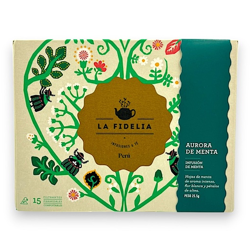 [3074] AURORA DE MENTA 15FP 25.5G - LA FIDELIA