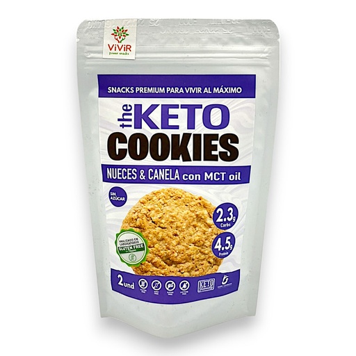 [3103] THE KETO COOKIES CANELA Y NUECES 2U - VIVIR