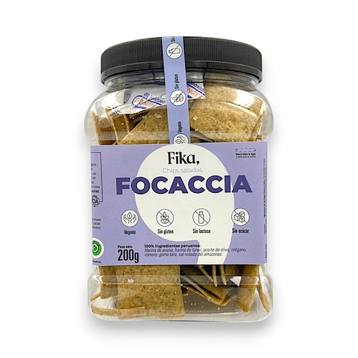 [3321] FOCACCIA CHIPS SALADAS EN POTE 250G - FIKA