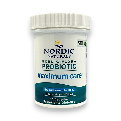 [3341] FLORA PROBIOTIC MAXIMUM CARE 90BLL UFC 30CAPS - NORDIC NATURALS